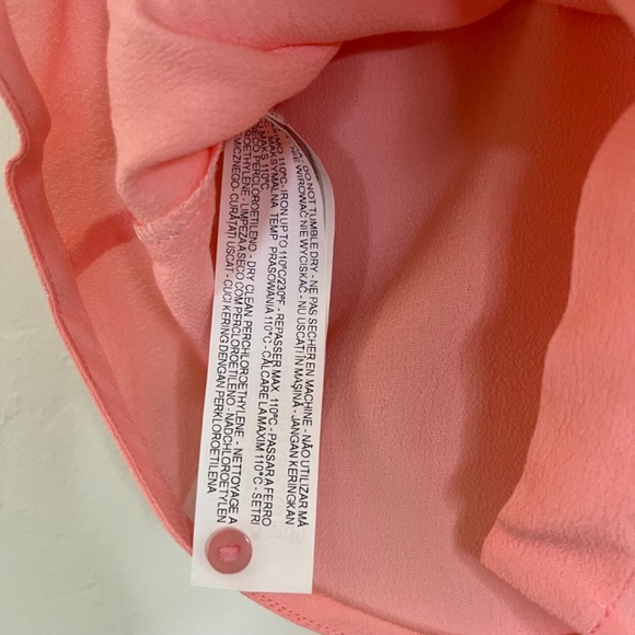 NWT Zara Back Buttons Sleeveless Scoop Neck Watermelon Pink Top Size Small - Picture 8 of 11